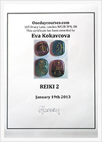 Certificate Reiki 2